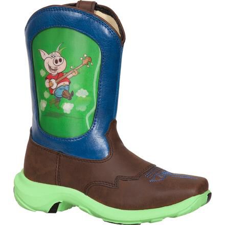 LIL DURANGO Toddler Pig Lenticular Western Boot
