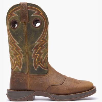 Rebel™ by Durango® Dark Chestnut and Hunter Green Western Boot, , large