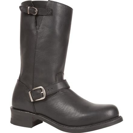 Mens black shop engineer boots