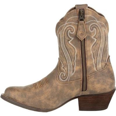 Crush™ by Durango® Women's Distressed Shortie Western Boot, , large