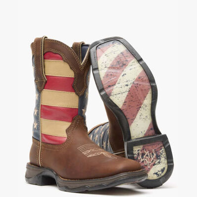 Lady Rebel by Durango® Patriotic Women's Pull-On Western Flag Boot, , large