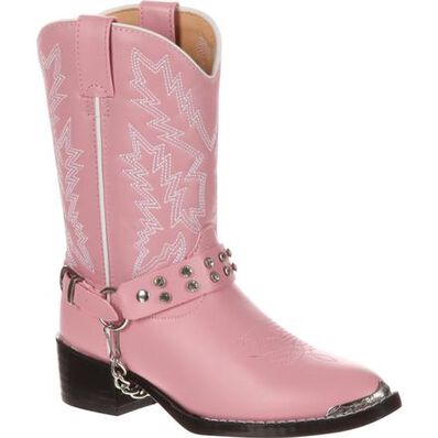 Durango® Big Kid Pink Rhinestone Western Boot, , large