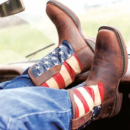 Confederate top cowboy boots