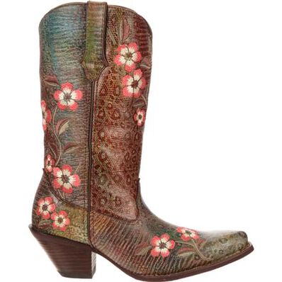 Crush™ by Durango® Women's Floral Embroidered Western Boot, , large