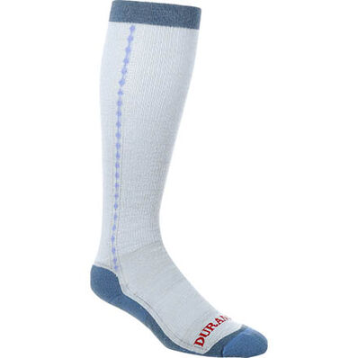Durango® Boot Unisex Lightweight Merino Wool Socks, LIGHT BLUE, large
