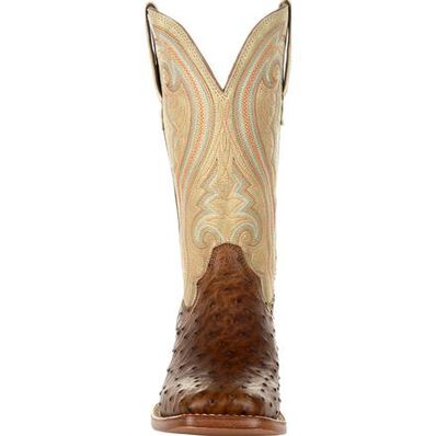 Durango® Premium Exotics™ Women's Full-Quill Ostrich Sunset Wheat Western Boot, , large