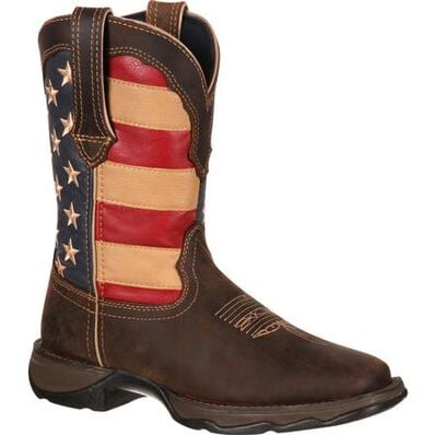 Lady Rebel™ by Durango® Patriotic Women's Pull-On Western Flag Boot, , large