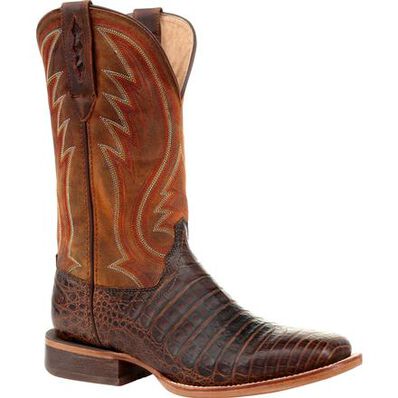 Durango® Premium Exotics™ Antiqued Chestnut Caiman Western Boot, , large
