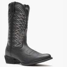 Durango® Rebel Frontier™ Black Western R-Toe Boot