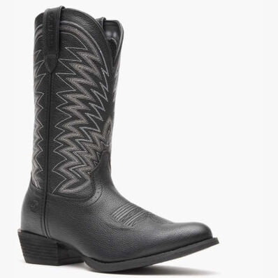 Durango® Rebel Frontier™ Black Western R-Toe Boot, , large