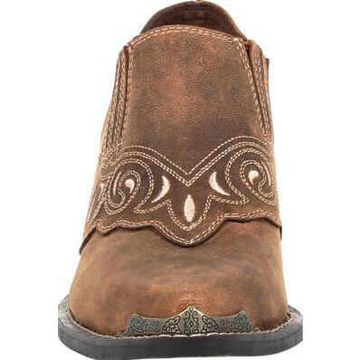 Crush™ by Durango® Women's Distressed Tan Shoe Boot, , large Crush™ by Durango® Women's Distressed Tan Shoe Boot, , large