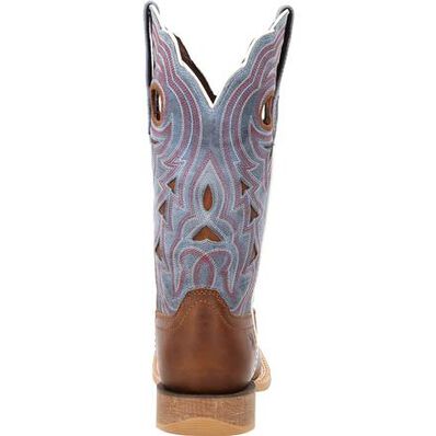 Durango® Lady Rebel Pro™ Women's Golden Brown & Periwinkle Western Boot, , large