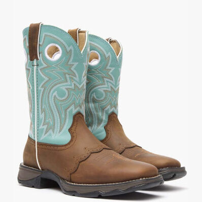 Lady Rebel™ by Durango® Women's Powder n' Lace Saddle Western Boot, , large