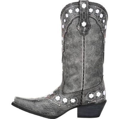 Crush™ by Durango® Women's Pewter Floral Western Boot, , large