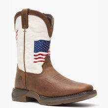 Lil' Rebel™ by Durango® Big Kids Distressed Flag Western Boot