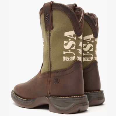Lil' Rebel™ by Durango® Little Kids' Army Western Boot, , large