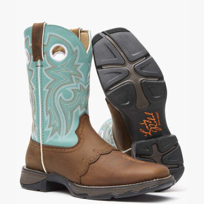 Lady Rebel™ by Durango® Women's Powder n' Lace Saddle Western Boot, , large