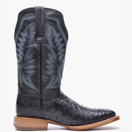 Durango® PRCA Collection Black Ostrich Western Boot #DDB0469