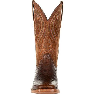 Durango® Premium Exotics™ Women's Full-Quill Ostrich Antiqued Saddle Western Boot, , large