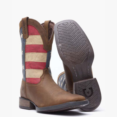 Durango® Saddlebrook™ Brown Union Flag Western Boot, , large