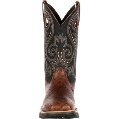 Rebel™ by Durango® Ostrich Embossed Pull-On Western Boot, , large