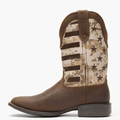 Durango® Westward™ Saddlehorn Digi Camo Flag Western Boot, , large