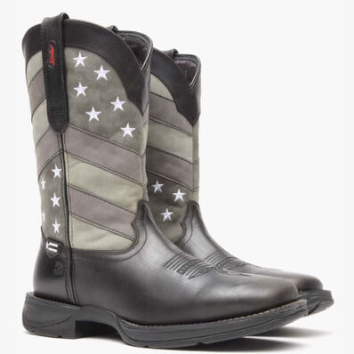 Rebel™ by Durango® Faded Black Flag Western Boot, , large