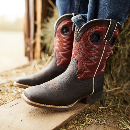 DBT0220C Durango Lil Rebel Pro Little Kid s Red Western Boot
