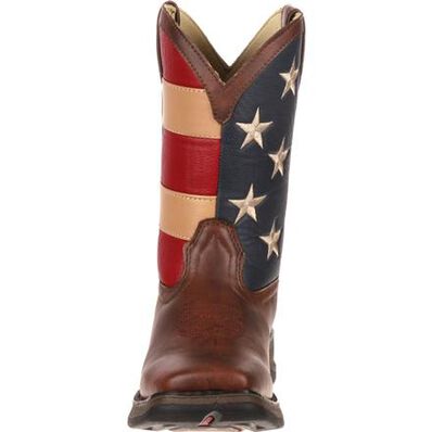 LIL' DURANGO® Kid's Patriotic Western Flag Boot, , large