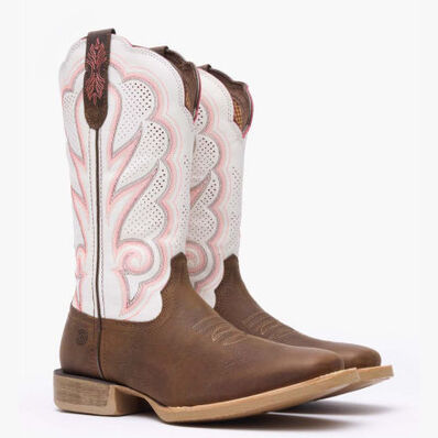 Durango® Lady Rebel Pro™ Women's White Ventilated Western Boot, , large