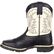 LIL' DURANGO® Big Kid Black and Cream Saddle Western Boot, , large