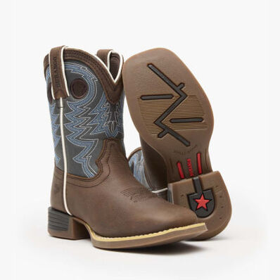 Durango® Lil' Rebel Pro™ Little Kid's Blue Western Boots, , large