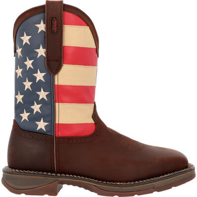 Rebel™ by Durango® Steel Toe Flag Western Flag Boot, , large