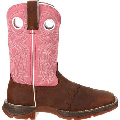 Lady Rebel™ by Durango® Women's Blush n' Lace Saddle Western Boot, , large