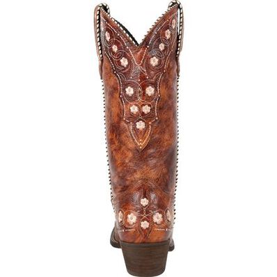 Crush™ by Durango® Women's Cognac Floral Western Boot, , large