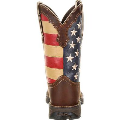 Lady Rebel Work™ by Durango® Steel Toe Patriotic Flag Work Boot, , large