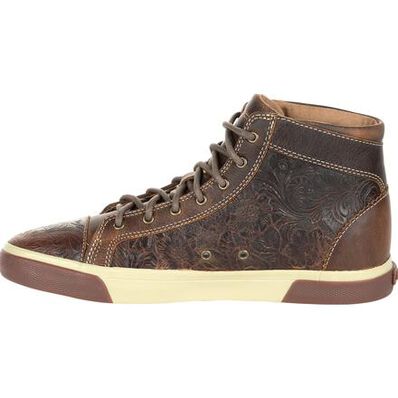 Durango® Music City™ Women's Western Embossed High-Top Sneaker, , large