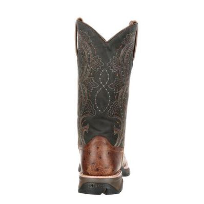 Lady Rebel™ by Durango® Women's Ostrich Embossed Pull-On Western Boot, , large