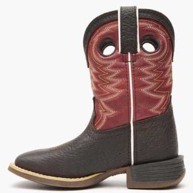 Durango® Lil' Rebel Pro™ Big Kid's Red Western Boot, , large