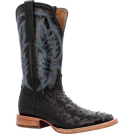 Durango PRCA Collection Black Ostrich Western Boot DDB0469