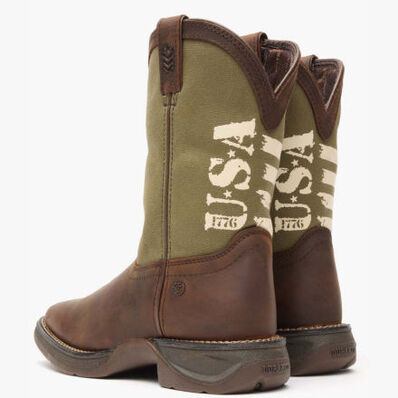 Lil' Rebel™ by Durango® Big Kids' Army Western Boot, , large