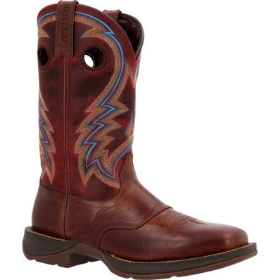 Rebel by Durango® Burnished Pecan Fire Brick Western Boot, , large