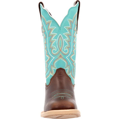 Durango® Lady Rebel Pro™ Women’s Bay Brown Artic Blue Western Boot, , large