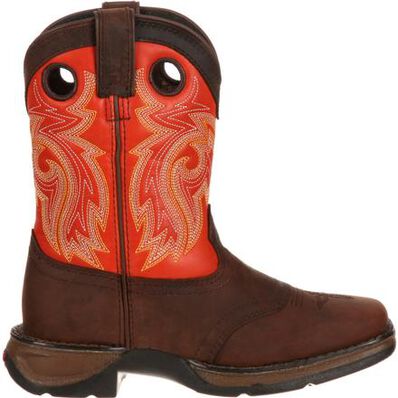 LIL' DURANGO® Big Kid Saddle Western Boot, , large
