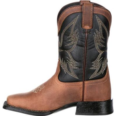 Durango® Lil' Mustang™ Little Kids' Fancy Stitch Western Boot, , large
