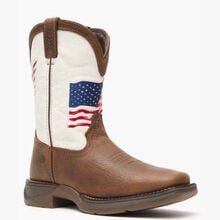 Lil' Rebel™ by Durango® Big Kids Distressed Flag Western Boot