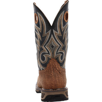 Durango® WorkHorse Acorn Black Onyx Steel Toe Western Work Boot, , large
