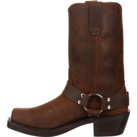 Mens round toe harness boots online