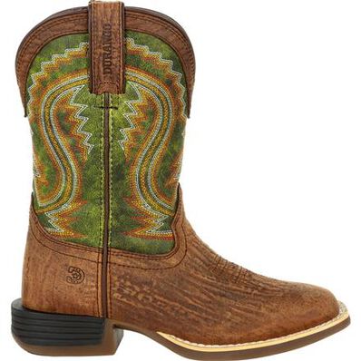 Lil' Durango® Rebel Pro™ Big Kid's Briar Green Western Boot, , large