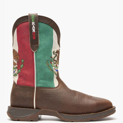 Rebel by Durango® Steel Toe Mexico Flag Western Boot, , large